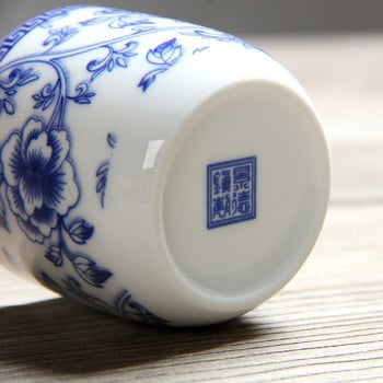 110 ml Jing De Zhen Glaze Painting Малък капацитет Керамична чаша за чай Порцеланова чаша за чай Домашна китайска кунг-фу чаша Комплект за чай Консумативи