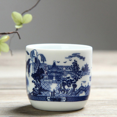 110 ml Jing De Zhen mázas festmény kis kapacitású kerámia teáscsésze porcelán teáscsésze háztartási kínai kung fu csésze teáskészlet kellékek