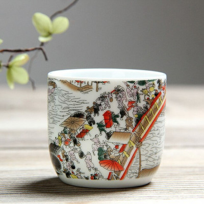 110 ml Jing De Zhen mázas festmény kis kapacitású kerámia teáscsésze porcelán teáscsésze háztartási kínai kung fu csésze teáskészlet kellékek