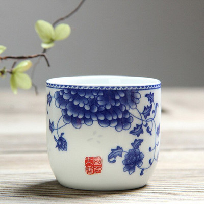 110 ml Jing De Zhen mázas festmény kis kapacitású kerámia teáscsésze porcelán teáscsésze háztartási kínai kung fu csésze teáskészlet kellékek