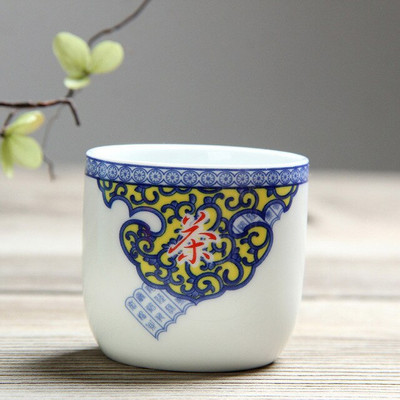 110 ml Jing De Zhen mázas festmény kis kapacitású kerámia teáscsésze porcelán teáscsésze háztartási kínai kung fu csésze teáskészlet kellékek