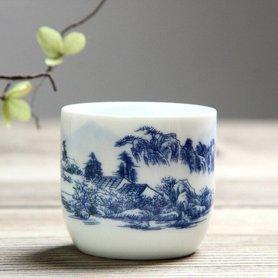 110 ml Jing De Zhen mázas festmény kis kapacitású kerámia teáscsésze porcelán teáscsésze háztartási kínai kung fu csésze teáskészlet kellékek