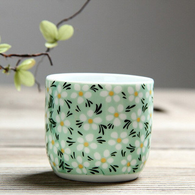 110 ml Jing De Zhen mázas festmény kis kapacitású kerámia teáscsésze porcelán teáscsésze háztartási kínai kung fu csésze teáskészlet kellékek