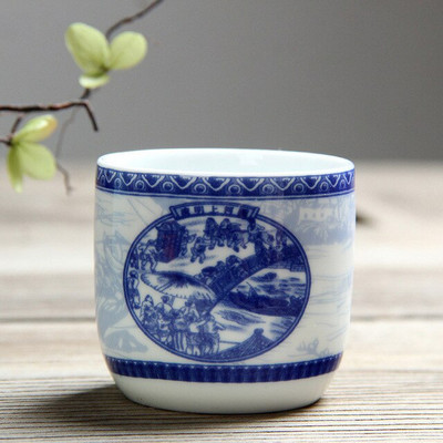 110 ml Jing De Zhen mázas festmény kis kapacitású kerámia teáscsésze porcelán teáscsésze háztartási kínai kung fu csésze teáskészlet kellékek