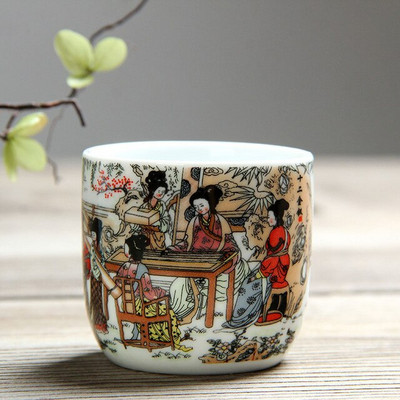 110 ml Jing De Zhen mázas festmény kis kapacitású kerámia teáscsésze porcelán teáscsésze háztartási kínai kung fu csésze teáskészlet kellékek