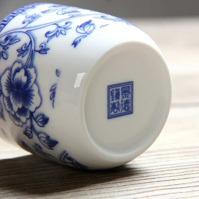 110 ml Jing De Zhen mázas festmény kis kapacitású kerámia teáscsésze porcelán teáscsésze háztartási kínai kung fu csésze teáskészlet kellékek