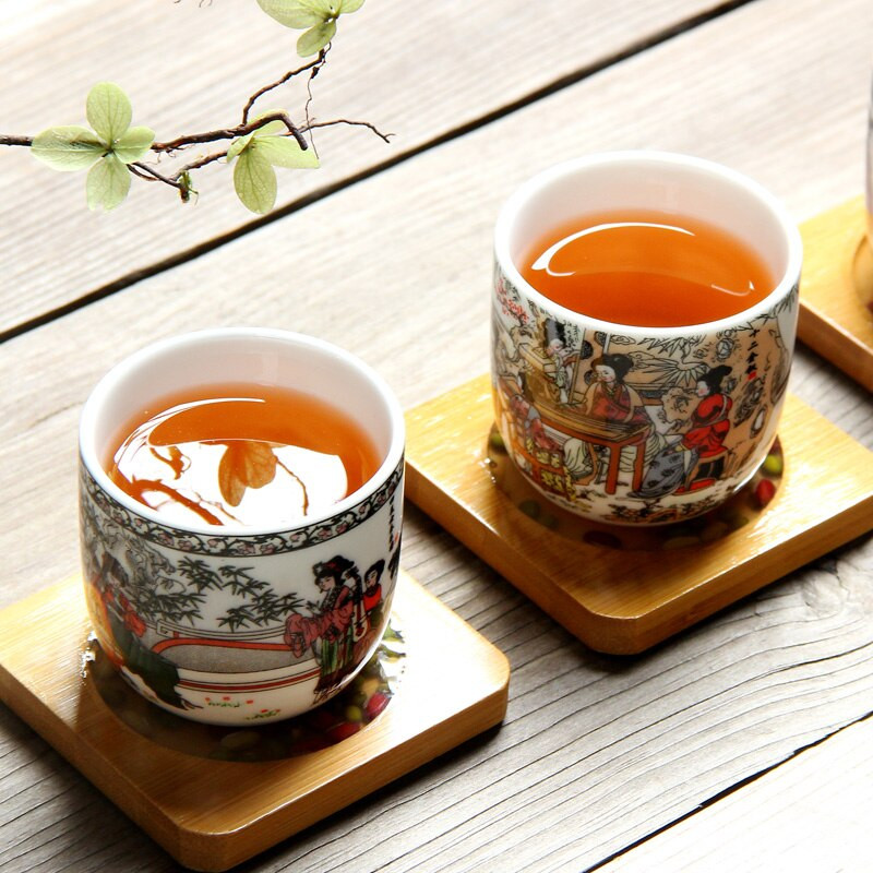 110 ml Jing De Zhen mázas festmény kis kapacitású kerámia teáscsésze porcelán teáscsésze háztartási kínai kung fu csésze teáskészlet kellékek