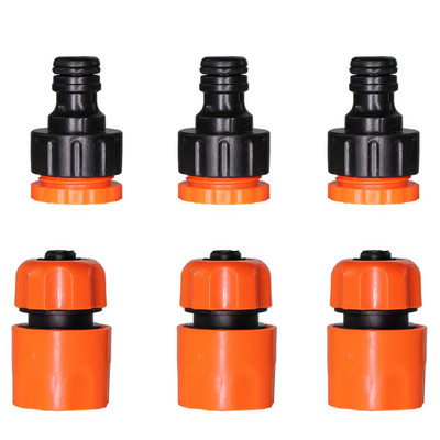 6 DB kerti ABS gyors tömlőcsatlakozó 1/2" dupla dupla csatlakozó csukló adapter hosszabbító készlet tömlőcső cső vízpisztoly szerelvényhez