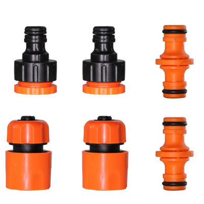 6 DB kerti ABS gyors tömlőcsatlakozó 1/2" dupla dupla csatlakozó csukló adapter hosszabbító készlet tömlőcső cső vízpisztoly szerelvényhez