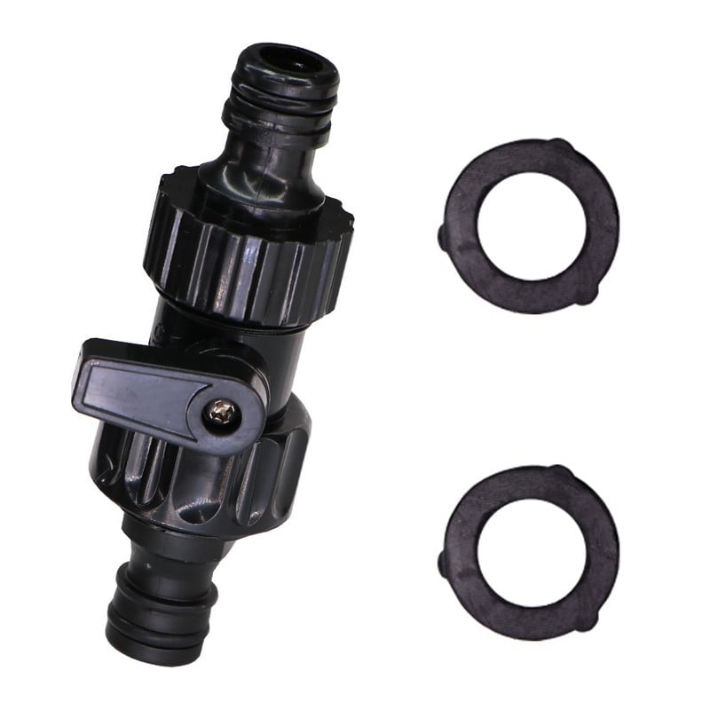 Plastikinės sodo žarnos 3/4 colių moteriškos jungties remonto komplektas su uždarymo vožtuvo guminiu tarpikliu, skirtu žarnos vandens pistoleto adapteriui