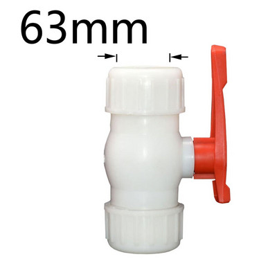 20/25/32/40/50/63mm țeavă de apă cuplare tee supapă cu bilă din plastic 3 căi conector rapid tip T PVC PE conexiune rapidă 1 buc