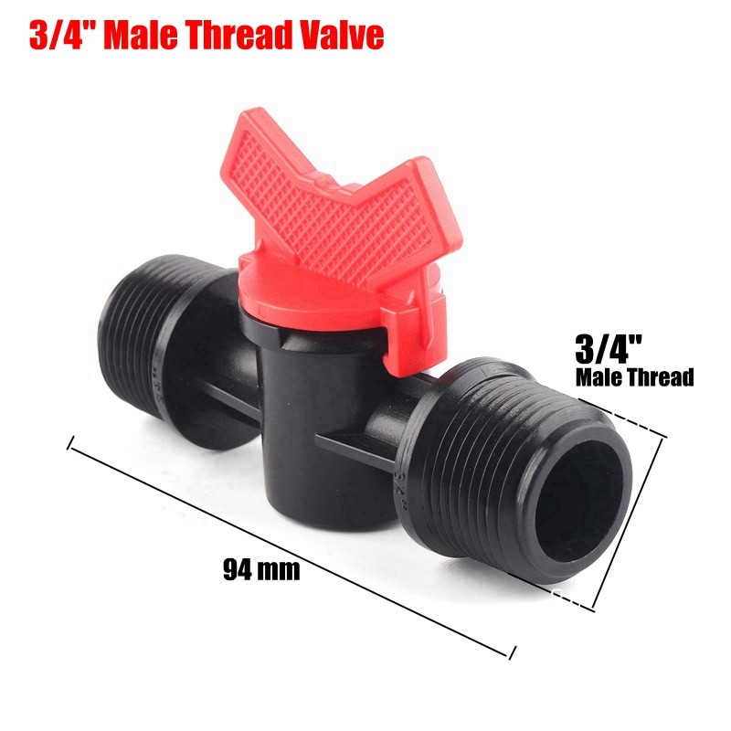 2db 1/2" 3/4" menetes mini golyóscsap Kiváló minőségű kerti vízcsatlakozók csepegtető öntözőszelep tömlőkapcsoló vízszabályozók