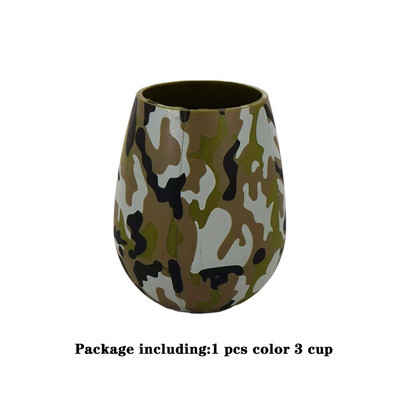 Pahare de vin din silicon, care nu se sparg, fără BPA, cu imprimeu portabil, cu apă în aer liber, pentru călătorii, picnic, piscină, barcă, camping