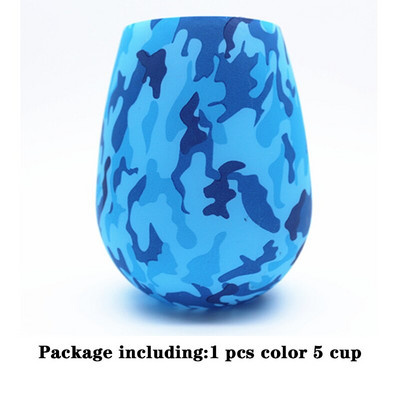 Pahare de vin din silicon, care nu se sparg, fără BPA, cu imprimeu portabil, cu apă în aer liber, pentru călătorii, picnic, piscină, barcă, camping