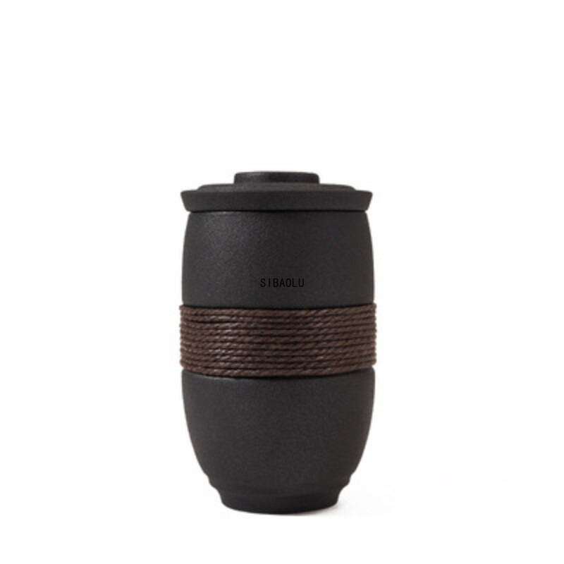 Ceașcă de ceai creativă japoneză cu apă, pentru birou, acasă, pentru călătorii, ceașcă de ceai portabilă din ceramică cu capac de filtru.