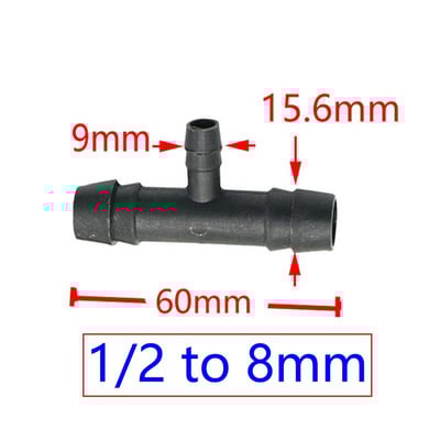 T-alakú tömlő póló 1I2" - 8mm 10mm