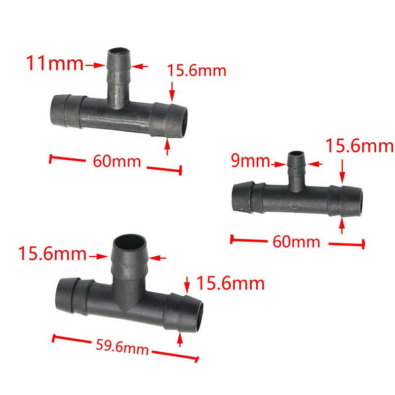 T-alakú tömlő póló 1I2" - 8mm 10mm