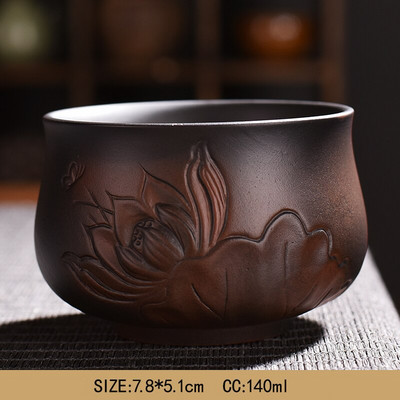 Ceașcă de ceramică violet 140ml Bol de ceai Kung Fu Drink Cup cești de ceai ceramică Retro master cup