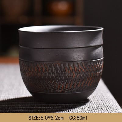 Ceașcă de ceramică violet 140ml Bol de ceai Kung Fu Drink Cup cești de ceai ceramică Retro master cup