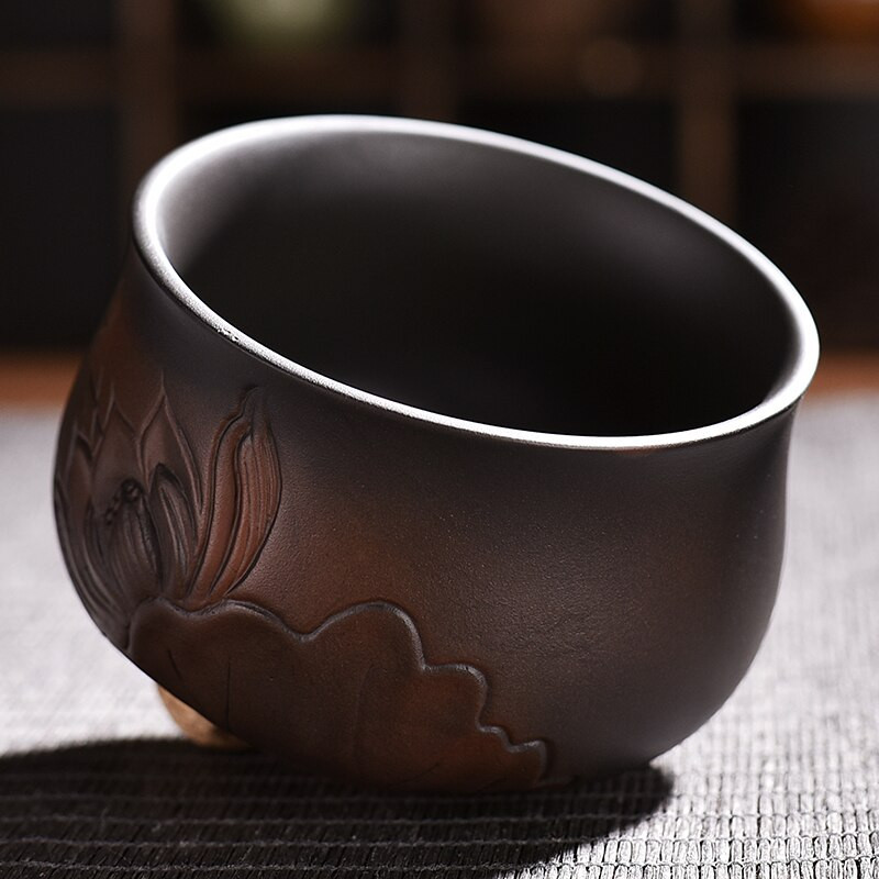 Ceașcă de ceramică violet 140ml Bol de ceai Kung Fu Drink Cup cești de ceai ceramică Retro master cup