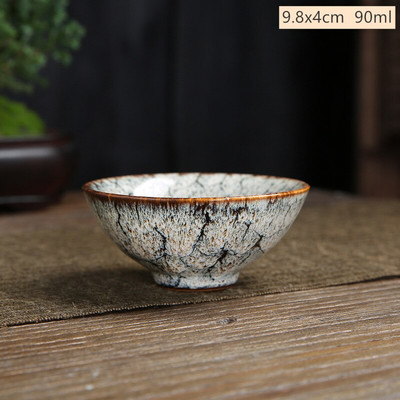 1 бр. Чаена чаша за смяна на керамична пещ в японски стил Домакинска порцеланова чаша за чай Ръчно изработена купа за чай Лична единична чаша комплект за чай Консумативи