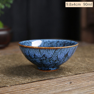 1 бр. Чаена чаша за смяна на керамична пещ в японски стил Домакинска порцеланова чаша за чай Ръчно изработена купа за чай Лична единична чаша комплект за чай Консумативи