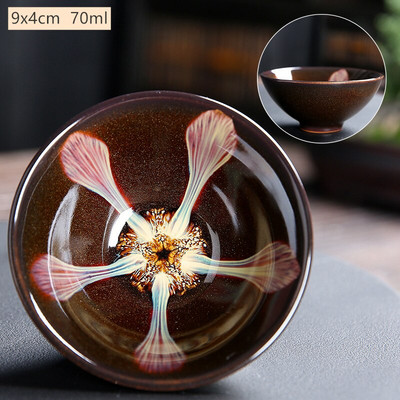 1 бр. Чаена чаша за смяна на керамична пещ в японски стил Домакинска порцеланова чаша за чай Ръчно изработена купа за чай Лична единична чаша комплект за чай Консумативи