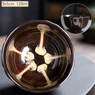 1 бр. Чаена чаша за смяна на керамична пещ в японски стил Домакинска порцеланова чаша за чай Ръчно изработена купа за чай Лична единична чаша комплект за чай Консумативи