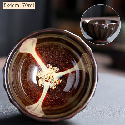 1 бр. Чаена чаша за смяна на керамична пещ в японски стил Домакинска порцеланова чаша за чай Ръчно изработена купа за чай Лична единична чаша комплект за чай Консумативи