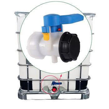 DN40/50/80 Butterfly Valve 1000L IBC Tank Container Adapter Garden Agriculture Παροχή νερού άρδευσης Ελεγκτής νερού