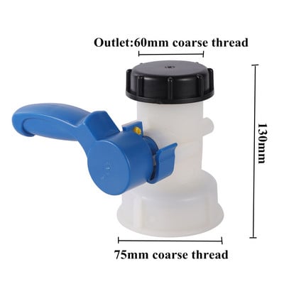 DN40/50/80 drugelio vožtuvas 1000L IBC bako konteinerio adapteris sodas žemės ūkis drėkinimo vandens tiekimo maišytuvas vandens valdiklis