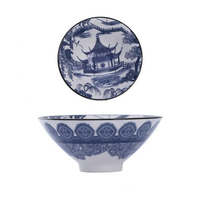 Kék-fehér porcelán, kézzel festett nagy teáscsésze Bone China Mester csészék bögre Kung Fu teáskészlet ajándék testreszabás 80ml