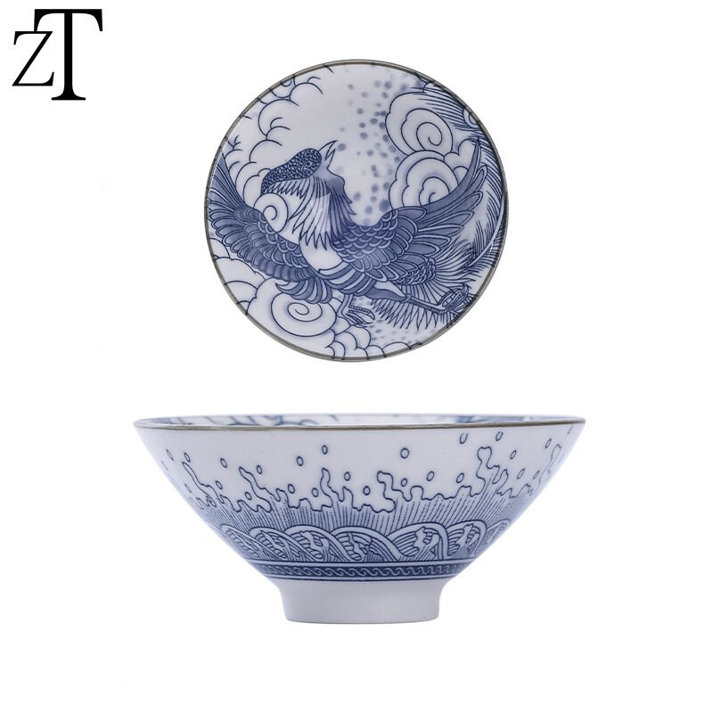 Kék-fehér porcelán, kézzel festett nagy teáscsésze Bone China Mester csészék bögre Kung Fu teáskészlet ajándék testreszabás 80ml
