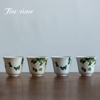 55 ml японски стил растителна пепел керамика чаши за чай майстор чаша ръчно изработена чаша за чай домакински кунг фу комплект за чай чаша за чай офис декорация
