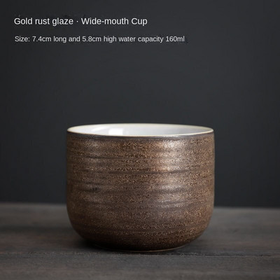 Ceașcă chineză cu glazură din rugină, ceașcă de uz casnic din ceramică Fambe, ceașcă de ceai vintage, ceașcă personală, ceașcă de ceai, ceașcă de ceai