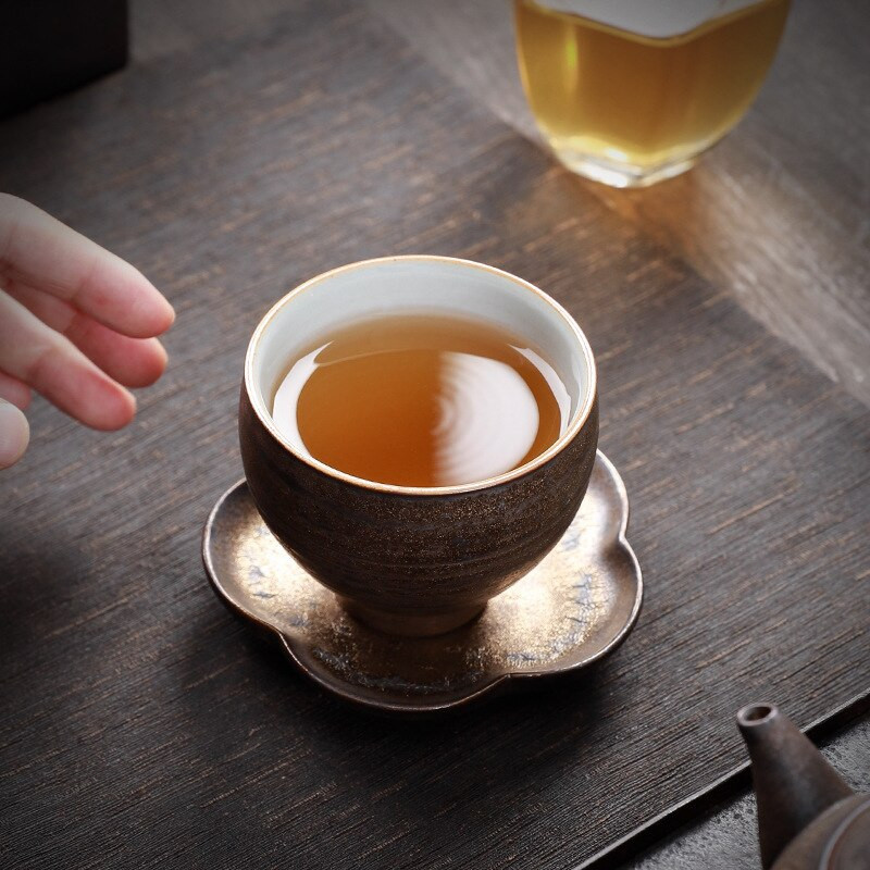Ceașcă chineză cu glazură din rugină, ceașcă de uz casnic din ceramică Fambe, ceașcă de ceai vintage, ceașcă personală, ceașcă de ceai, ceașcă de ceai