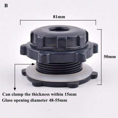 1 db akváriumi akvárium leeresztő csatlakozója vízszint dugasz bemeneti kimenet csatlakozók végsapka kerti öntözővíz tartály cső adapter