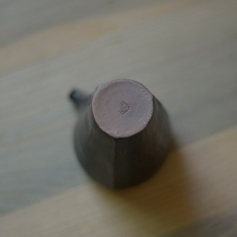 180 ml japán stílusú durva kerámia mázas teakancsó Kézzel készített Divide tea tea csésze Chahai Kung Fu teaset Retro kerámia ital
