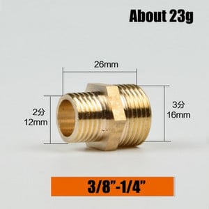 Racord pentru furtun Conectori reducători drepti 1"la 3/4" 1/2"la 1/4" Îmbinare cu filet tată Cupru Oțel inoxidabil Schimbare adaptor de cuplare