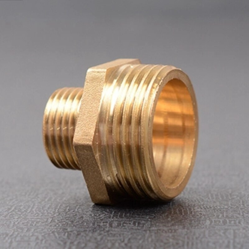 Racord pentru furtun Conectori reducători drepti 1"la 3/4" 1/2"la 1/4" Îmbinare cu filet tată Cupru Oțel inoxidabil Schimbare adaptor de cuplare