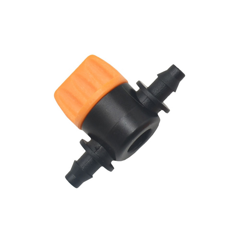 4 mm-es tömlő kerti csap mini szelep 4/7 tömlő 1/4" - 6 mm-es fúvóka csatlakozó csepegtető öntözés szerelvények cső vízszelep 5db