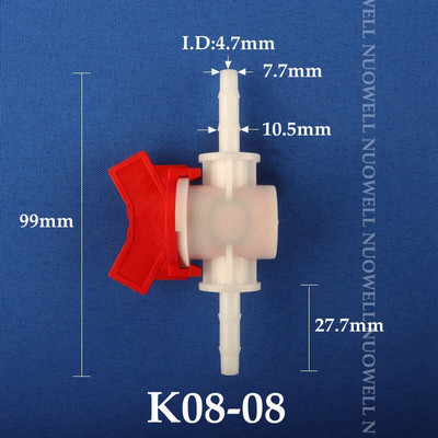 50~1db 4~32mm egyenlő átmérőjű műanyag golyóscsap csepegtető öntözőcső kapcsoló akváriumi légszivattyú tömlőcsatlakozó POM szelep