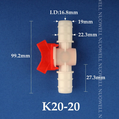 50~1db 4~32mm egyenlő átmérőjű műanyag golyóscsap csepegtető öntözőcső kapcsoló akváriumi légszivattyú tömlőcsatlakozó POM szelep