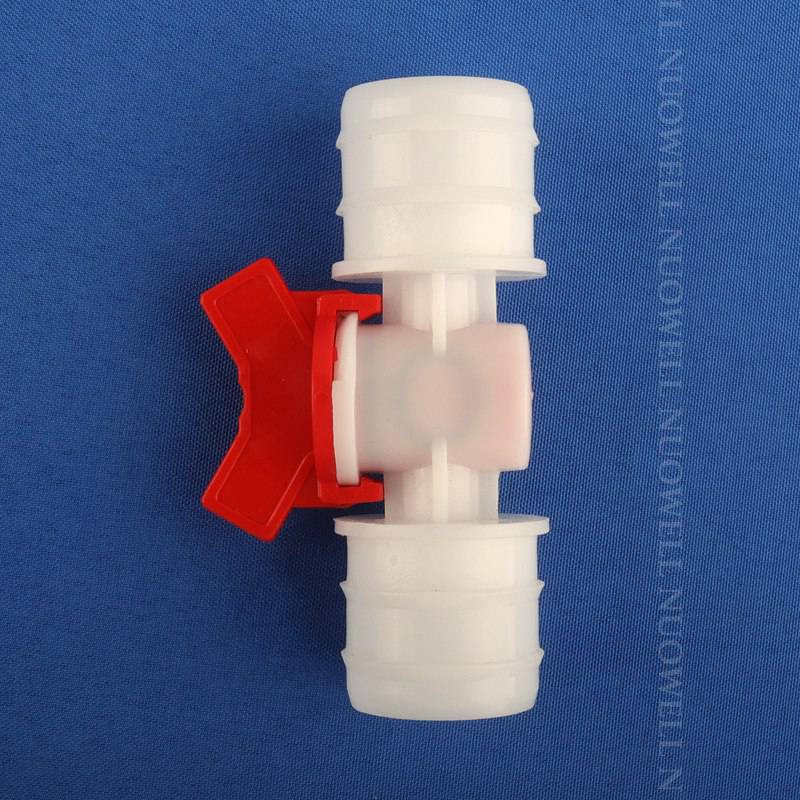 50~1db 4~32mm egyenlő átmérőjű műanyag golyóscsap csepegtető öntözőcső kapcsoló akváriumi légszivattyú tömlőcsatlakozó POM szelep