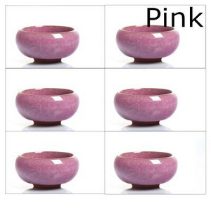 Promóció! 6db Kung Fu Tea csésze készlet Crackle Glaze 30ml Utazó kínai porcelán teáscsésze kerámia Yixing Purple Clay tea szolgáltatás