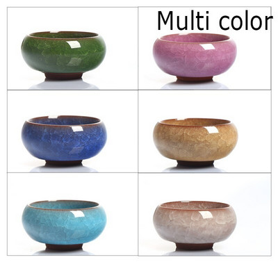 Promóció! 6db Kung Fu Tea csésze készlet Crackle Glaze 30ml Utazó kínai porcelán teáscsésze kerámia Yixing Purple Clay tea szolgáltatás