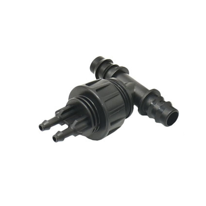 Kerti tömlő 1/2" 3/4" 1" - 1/4" 2 utas póló csatlakozó szűkítő vízelosztó 16mm 20mm 25mm - 4/7 tömlő vízcsatlakozó 1db