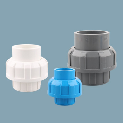 1pc 20/25/32/40/50mm PVC Union Connector Αρθρώσεις σωλήνων PVC Αρθρώσεις σωλήνων άρδευσης κήπου Ενυδρείο Εξαρτήματα σωλήνων δεξαμενής νερού