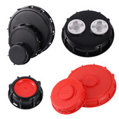 IBC paagi kaas tonni tünni kaas S60 100 mm 163 mm 240 mm jämeda keermega veepaagi õhutuskaas topelt auk 1000 l paagi tolmukindel kaas