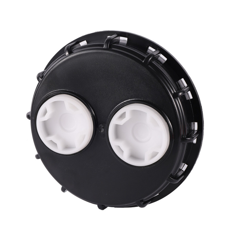 IBC paagi kaas tonni tünni kaas S60 100 mm 163 mm 240 mm jämeda keermega veepaagi õhutuskaas topelt auk 1000 l paagi tolmukindel kaas